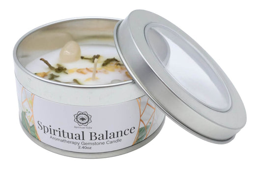 Bougie Green Tree 'Equilibre Spirituel' Cristal de Roche + Jasmin 70g