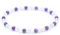 Bracelet Améthyste, Cristal, Quartz Rose perles 4mm