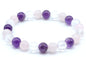 Bracelet Améthyste, Cristal, Quartz Rose perles 8mm