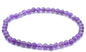 Bracelet 'Dark' Améthyste perles 4mm