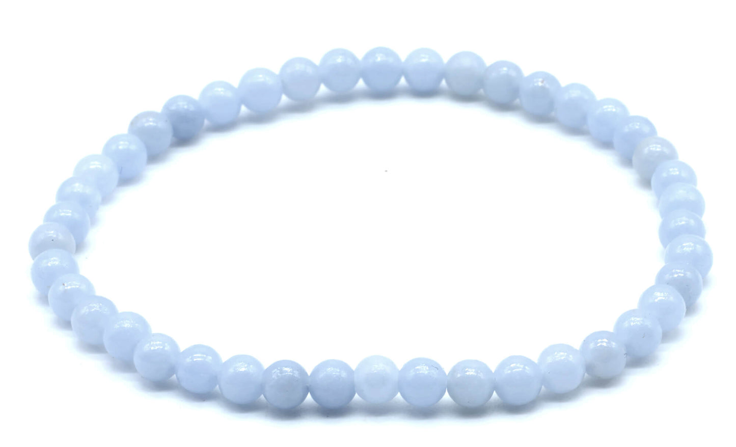 Bracelet Angélite perles 4mm