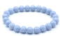 Bracelet Angélite perles 8mm