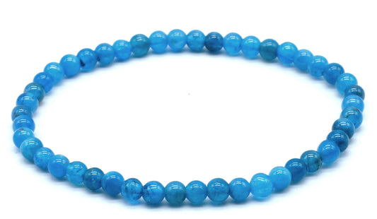 Bracelet Apatite 'AAA' perles 4mm