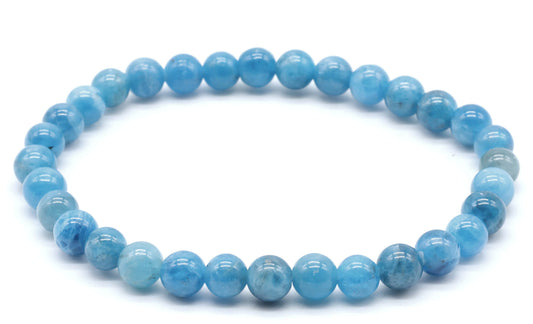 Bracelet Apatite 'AAA' perles 6mm