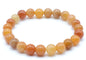 Bracelet Aventurine Orange perles 8mm