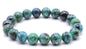 Bracelet Chrysocolle 'AA' perles 10mm