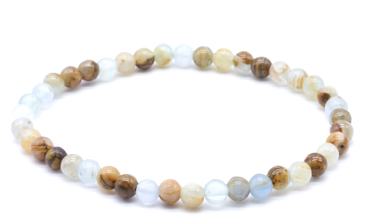 Bracelet Calcite Bleue perles 4mm