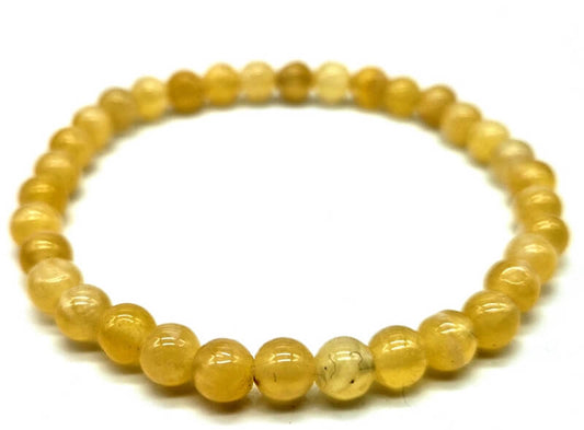 Bracelet Calcite Orange perles 6mm