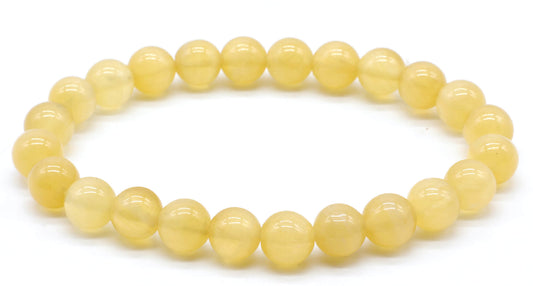 Bracelet Calcite Orange perles 8mm