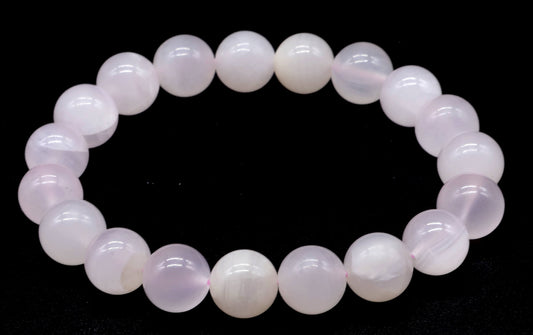 Bracelet Calcite Rose perles 10mm