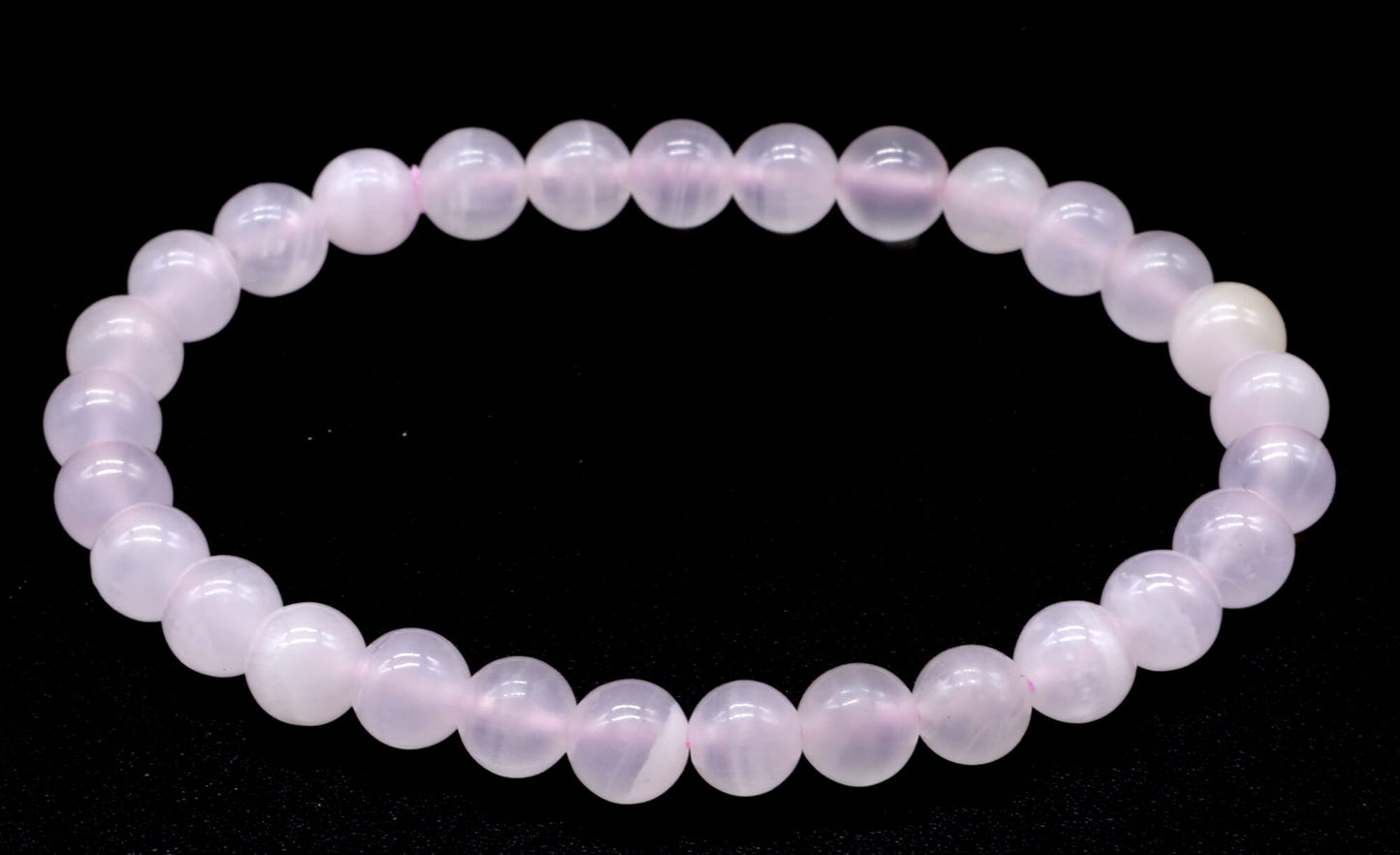 Bracelet Calcite Rose perles 6mm