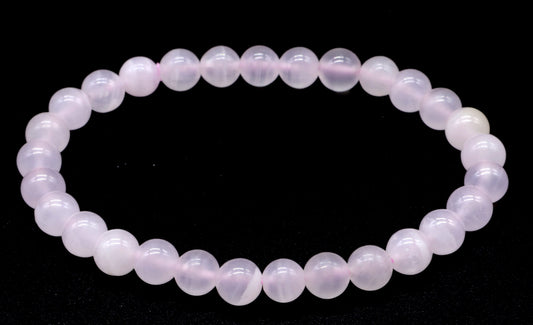 Bracelet Calcite Rose perles 6mm