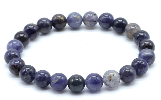 Bracelet Cordierite perles 8mm