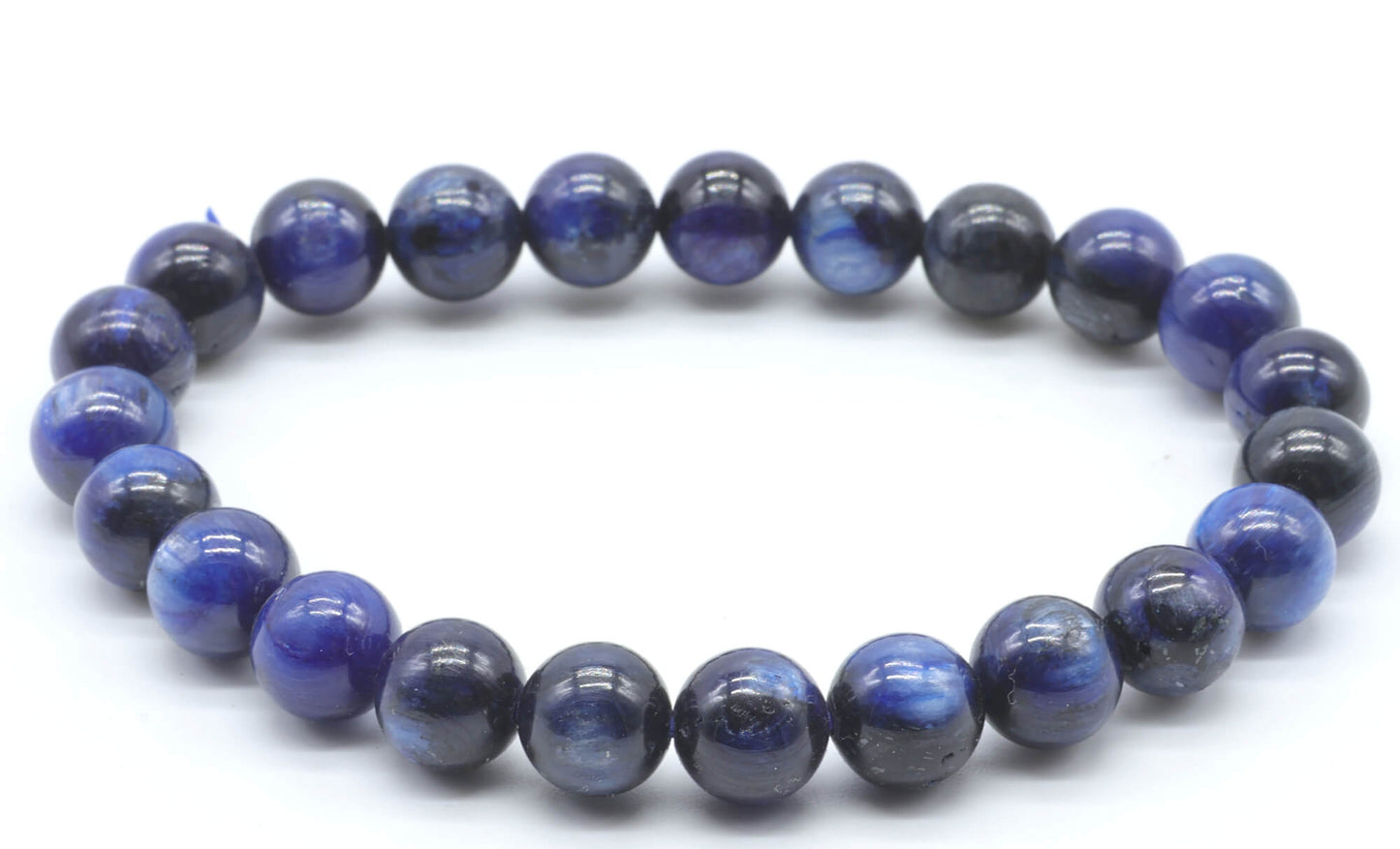Bracelet Cyanite perles 8mm