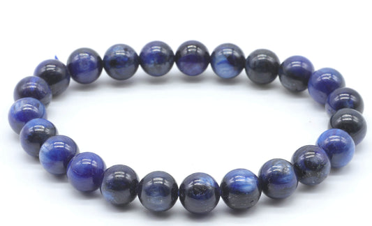 Bracelet Cyanite perles 8mm