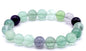 Bracelet Fluorite perles 10mm