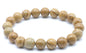 Bracelet Bois Fossile perles 10mm
