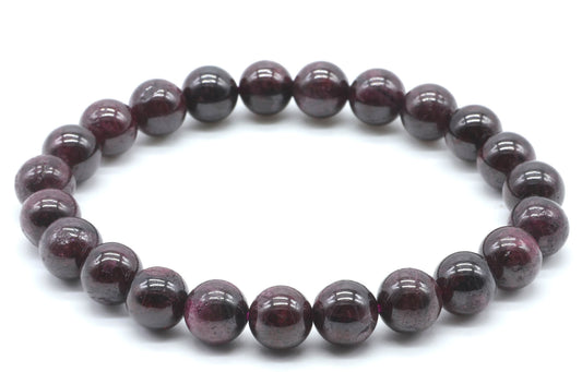 Bracelet Grenat perles 8mm