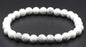 Bracelet Howlite Blanche perles 6mm