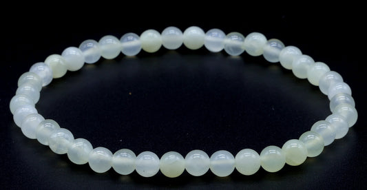Bracelet Jade Verte perles 4mm