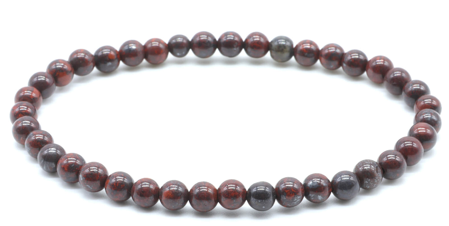 Bracelet Jaspe Arc-en-ciel perles 4mm