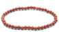Bracelet Jaspe Rouge perles 4mm