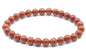 Bracelet Jaspe Rouge perles 6mm