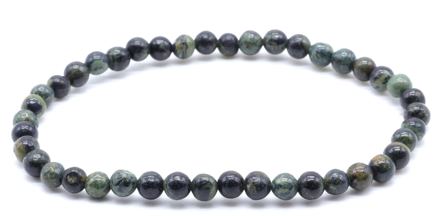 Bracelet Jaspe Kambaba perles 4mm