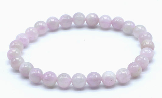 Bracelet Kunzite perles 6mm