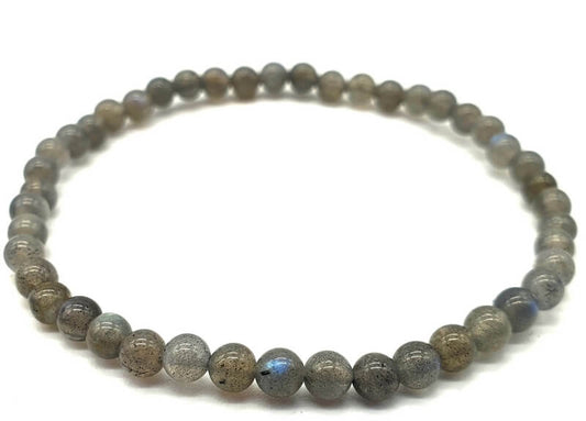 Bracelet Labradorite 'AA' perles 4mm