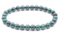 Bracelet 'Dark' Malachite 'AA' perles 6mm