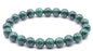 Bracelet 'Dark' Malachite 'AA' perles 8mm