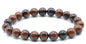 Bracelet Obsidienne Mahogany perles 8mm