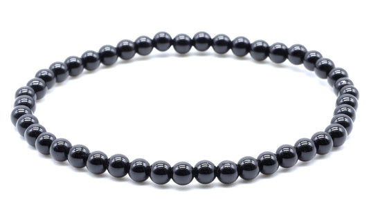Bracelet Onyx Noir perles 4mm