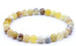 Bracelet Opale Jaune perles 6mm