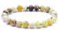 Bracelet Opale Jaune perles 8mm