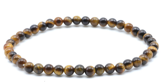 Bracelet Oeil de Tigre perles 4mm