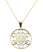 Collier Inox Métatron plaqué Or 2.5cm