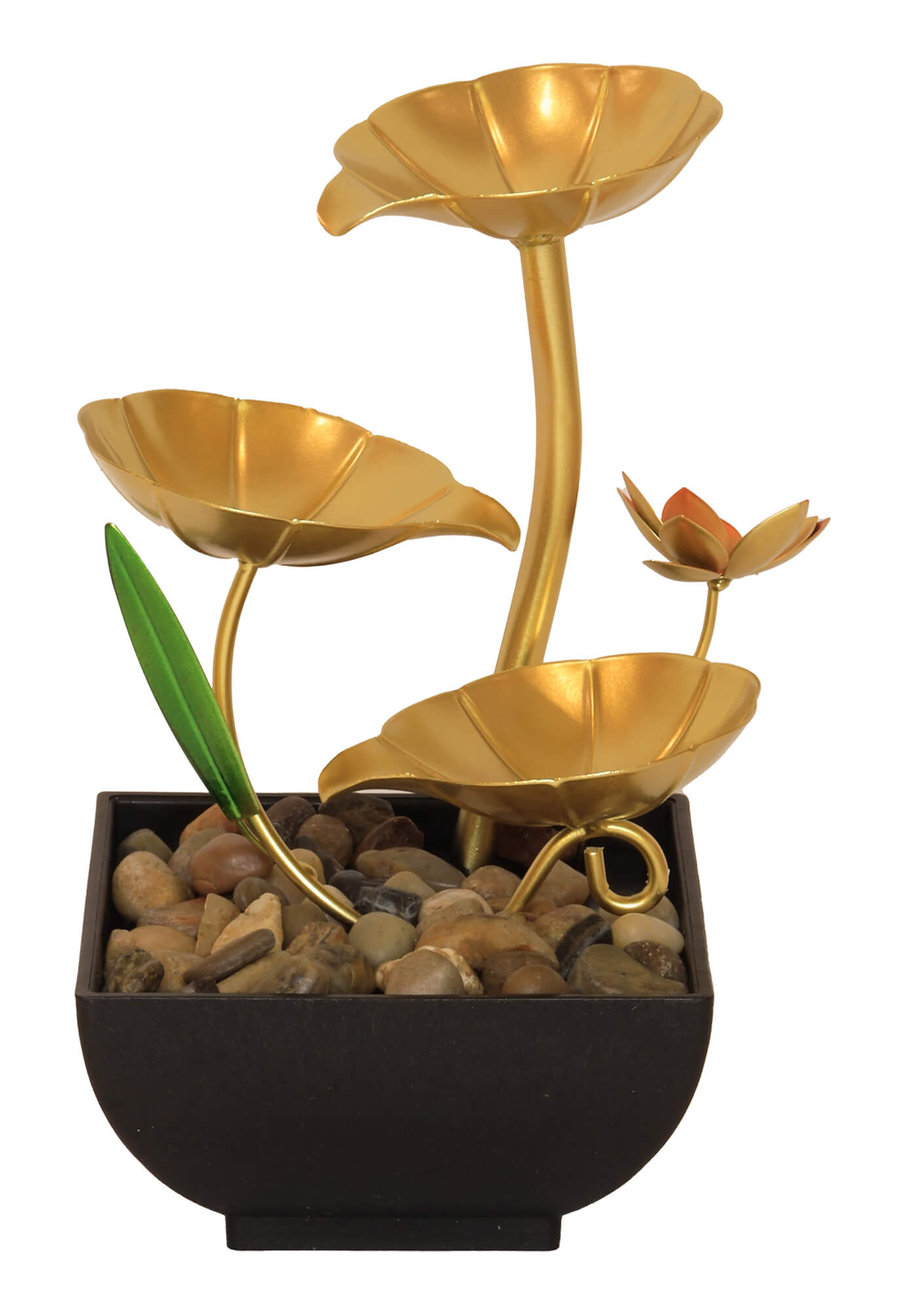 Fontaine Résine Fleurs de Forêt 23cm