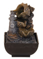 Fontaine Résine Phare & Coquillages 24cm