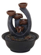 Fontaine Résine Bougeoir Trident 27cm
