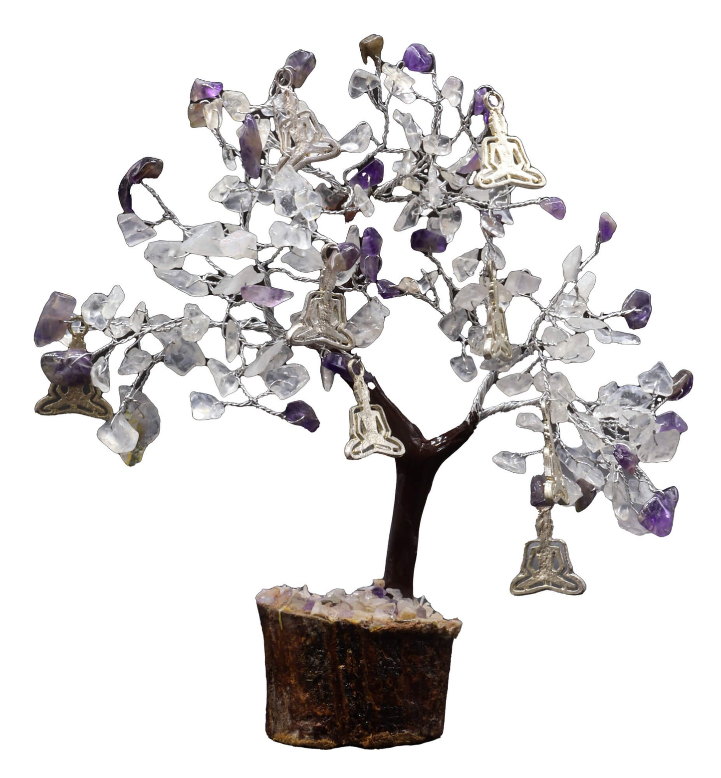 Arbre du Bonheur Cristal/Améthyste Yoga 160pcs