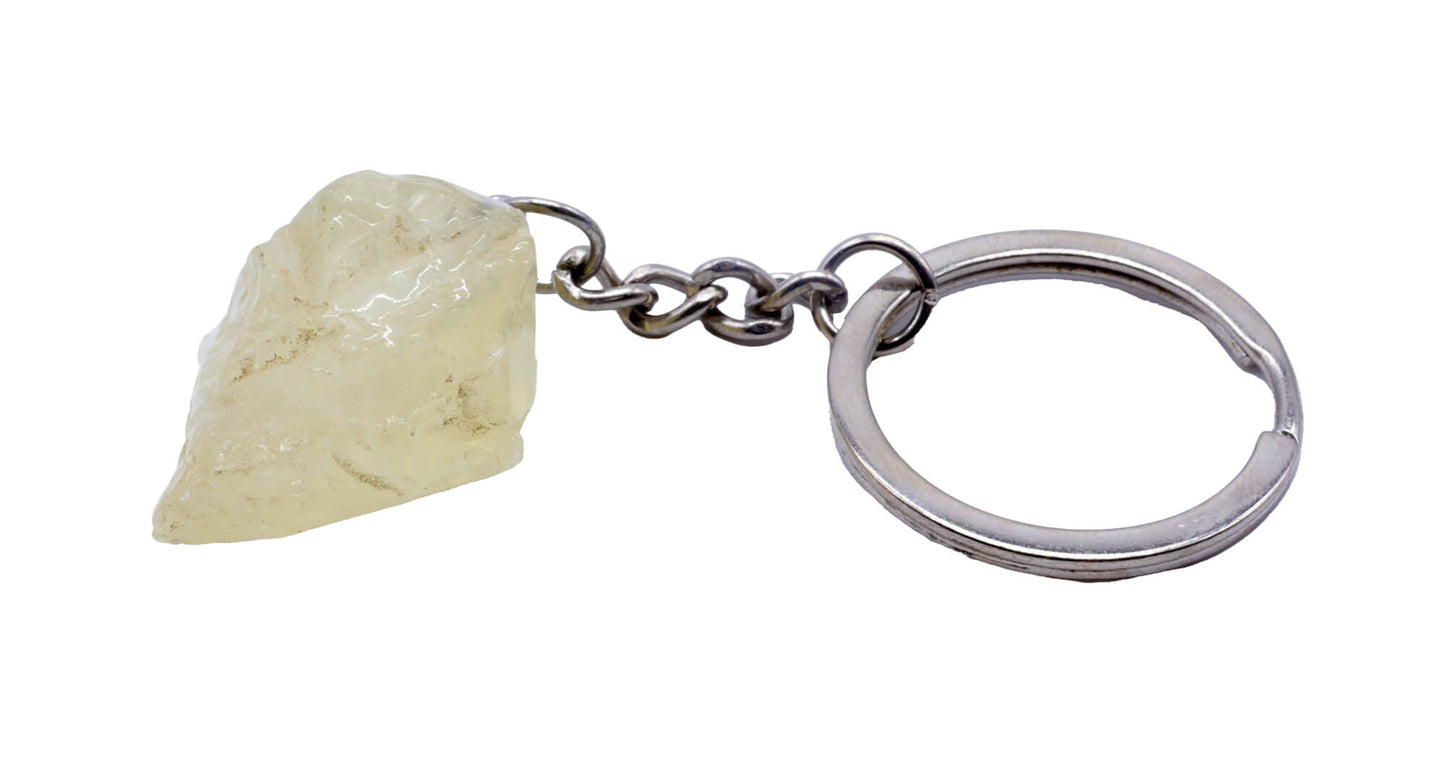 Porte Clés Quartz Citrin brut 3cm