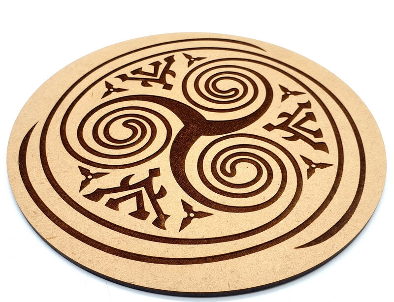 Plaque Bois Triskell 10cm