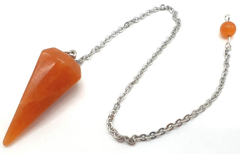 Pendule conique Aventurine Orange 3.5cm