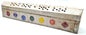 Porte-Encens Bois Coffret 7 Chakras Blanc 30cm