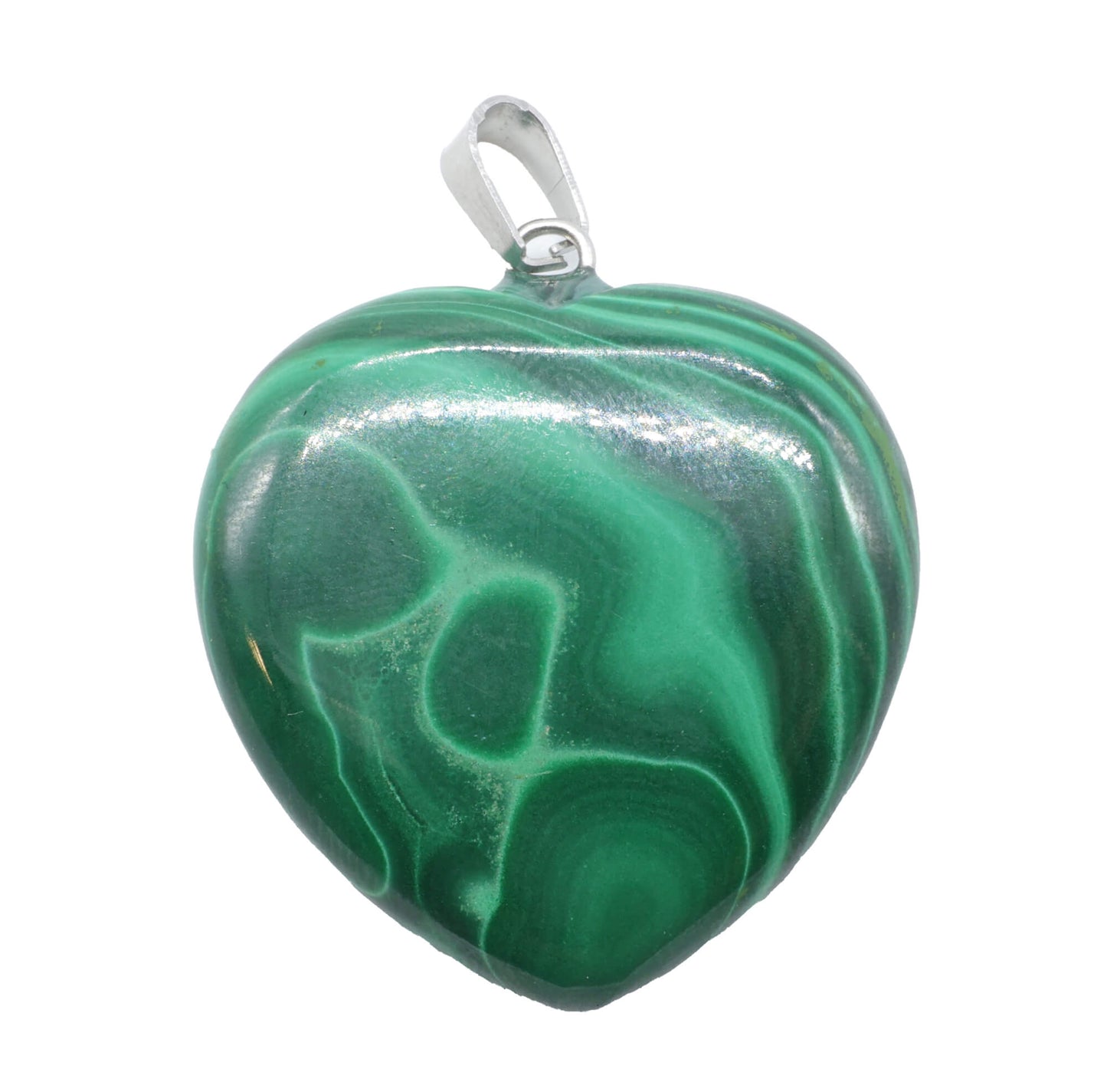 Pendentif Coeur Malachite 3cm