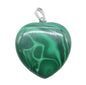 Pendentif Coeur Malachite 3cm