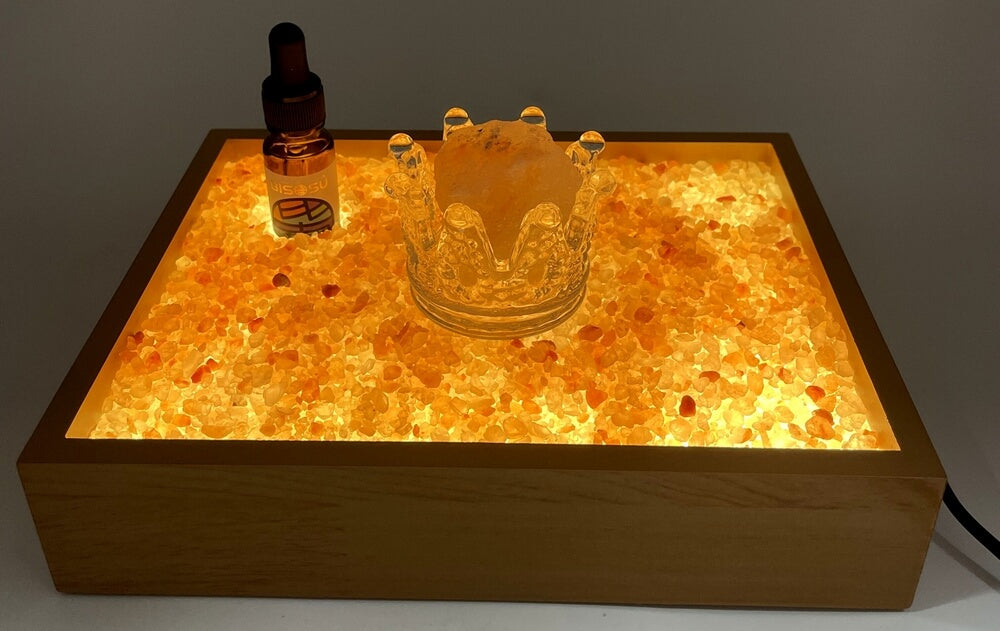 Jardin Zen Sel Himalaya Couronne + Huile 23cm